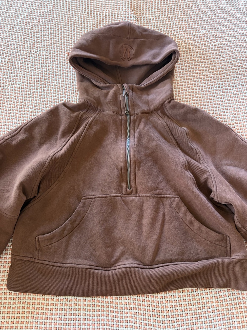 lululemon athletica Scuba Brown Zip-Up Hooded Sweater